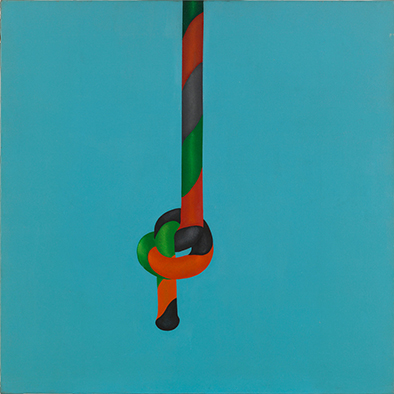 Fond bleu et nœud, 1969